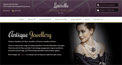 Desktop Screenshot of laurelleantiquejewellery.com