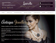 Tablet Screenshot of laurelleantiquejewellery.com